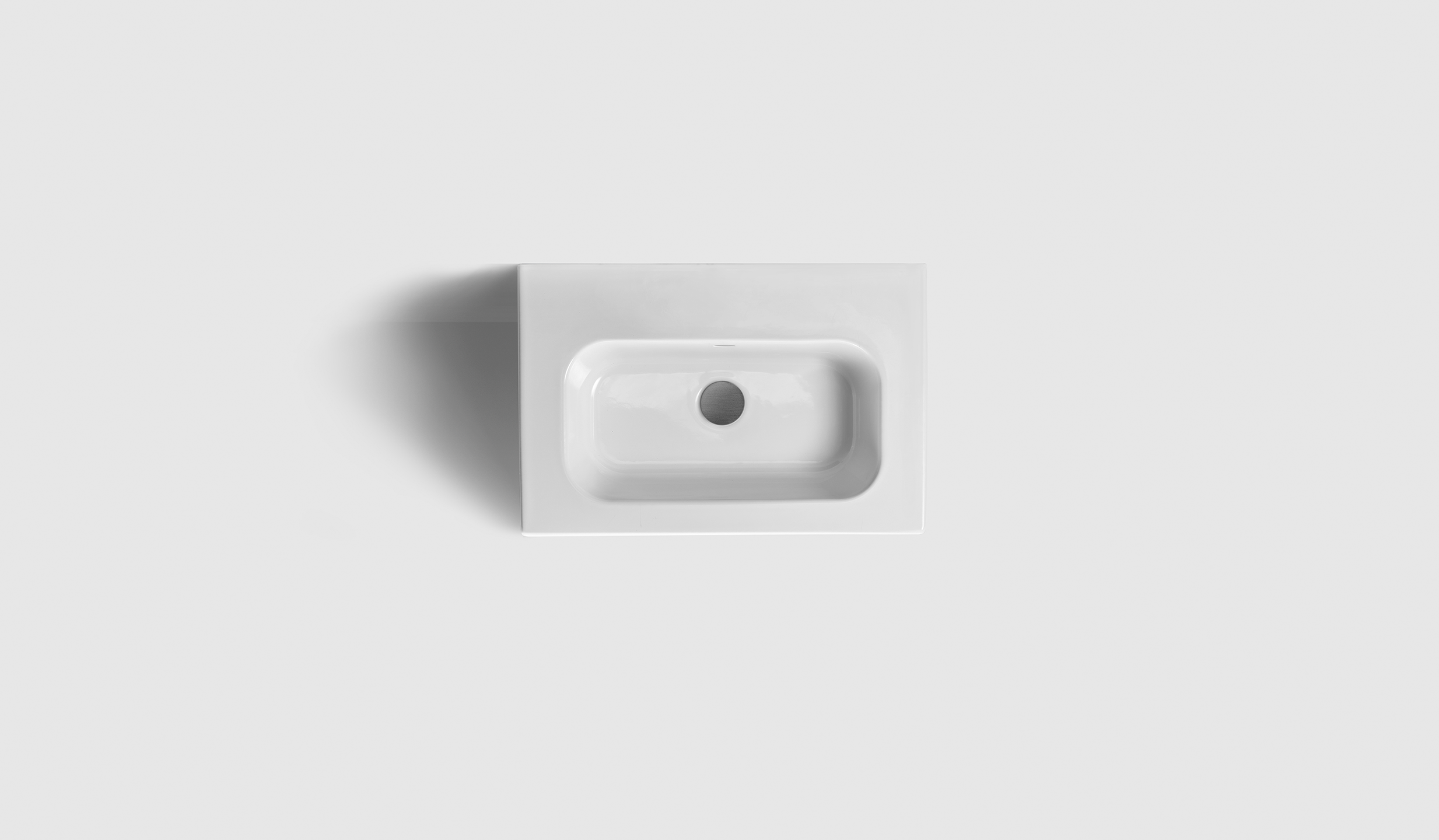 H2/50S - Smoked Oak Wood L - Matt White Porcelain