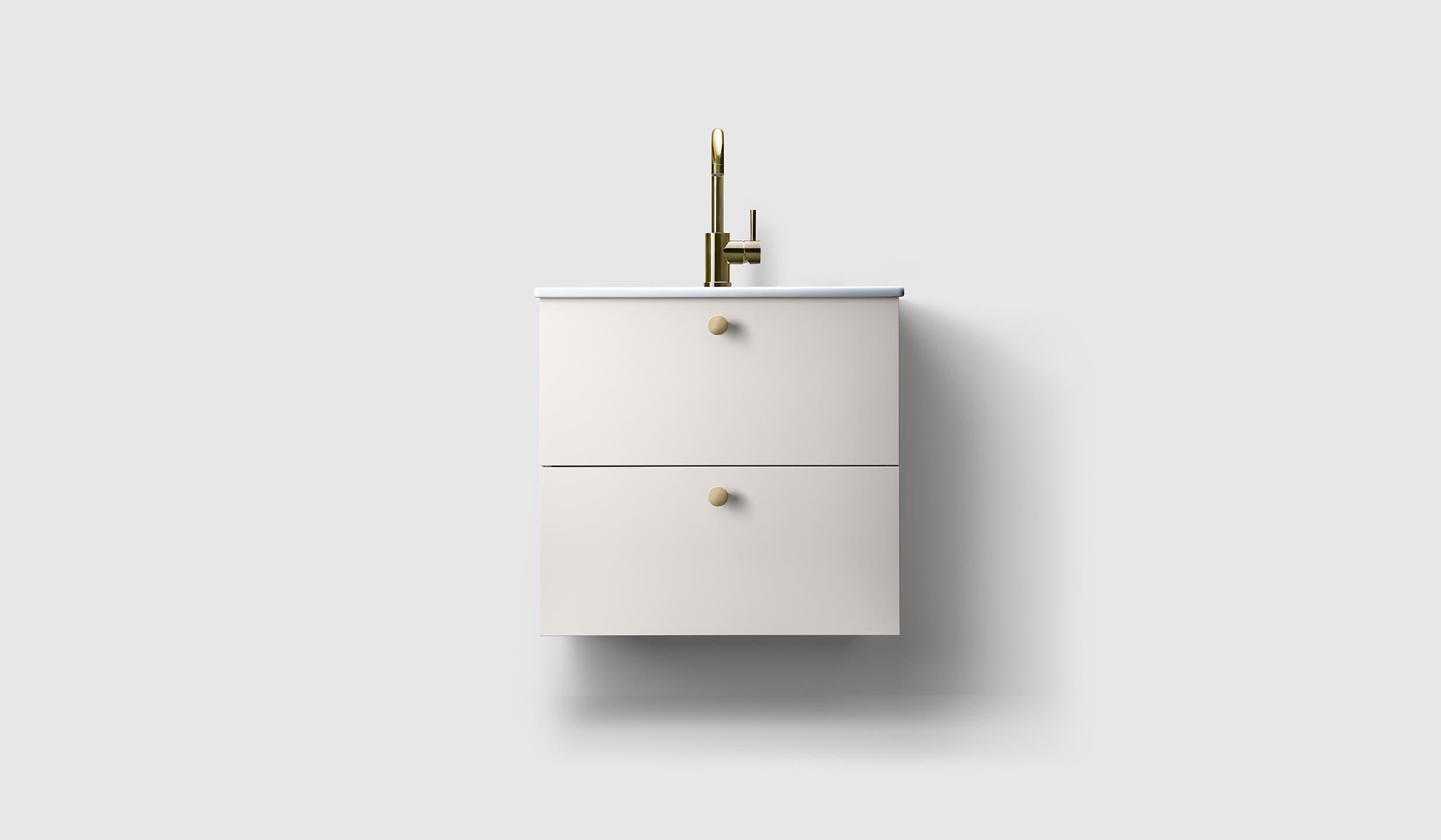 H3/60 - White - Porcelain - A2.01 Brass