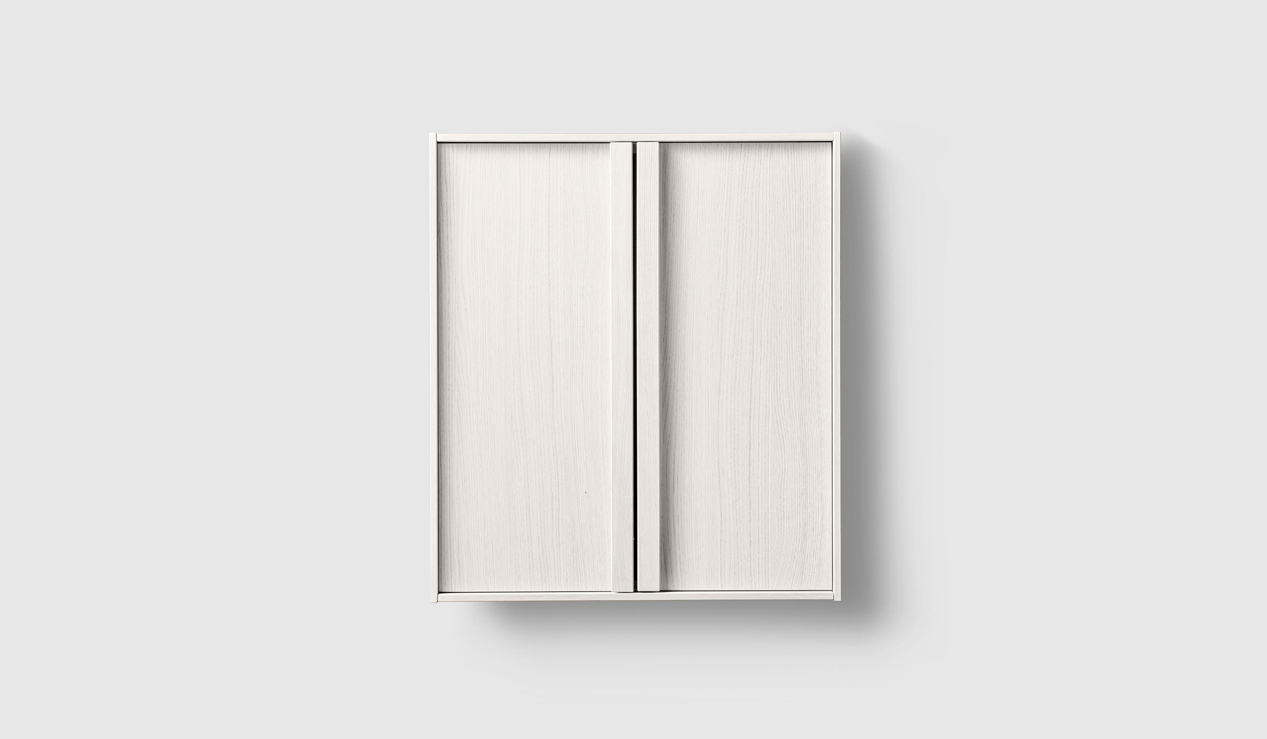 H2 C60 White Wood H2 Laundry Cabinet