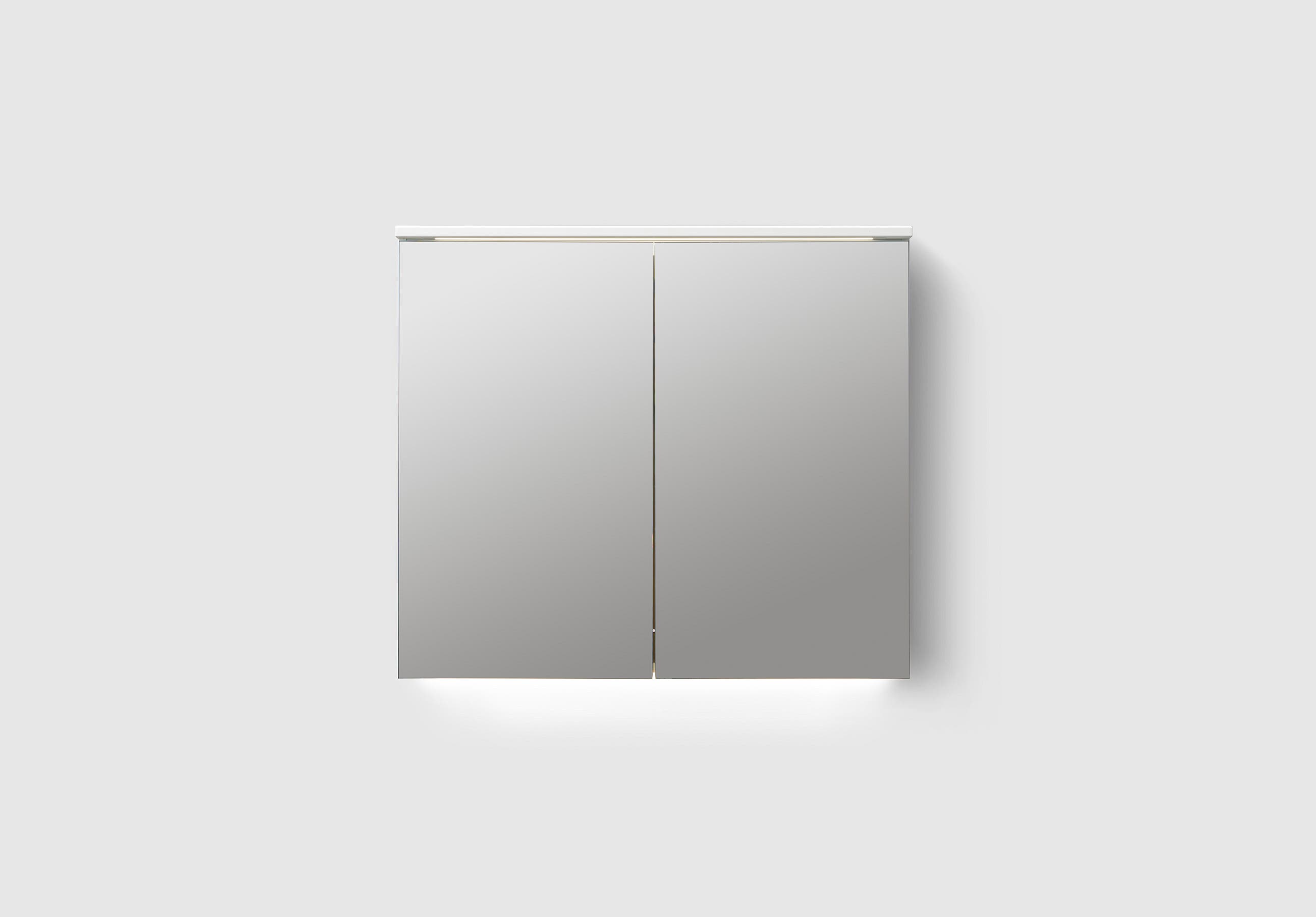 H3/MC80 White H3 Mirror Cabinet