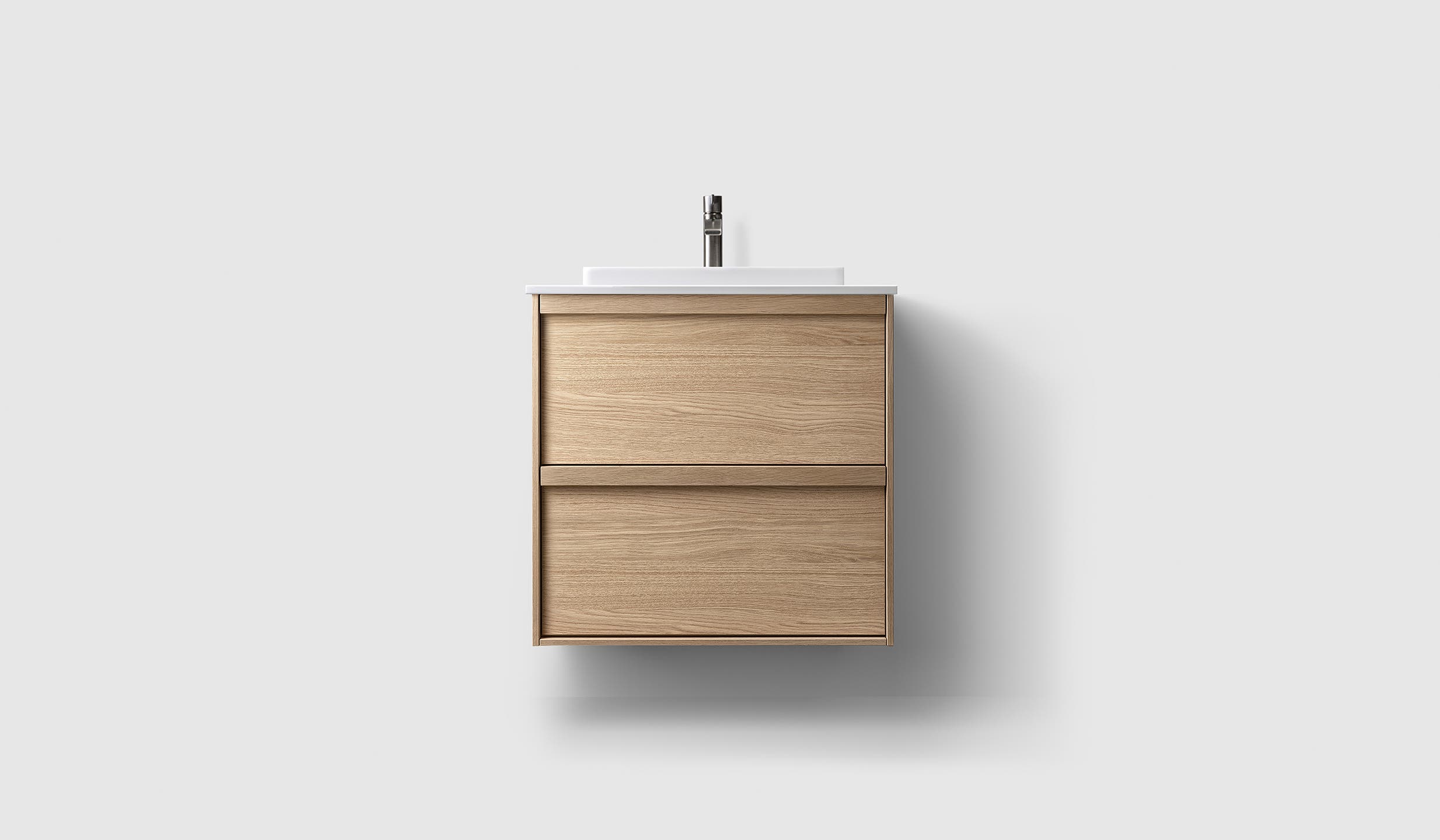 H2/60 - Oak Wood - White Solid