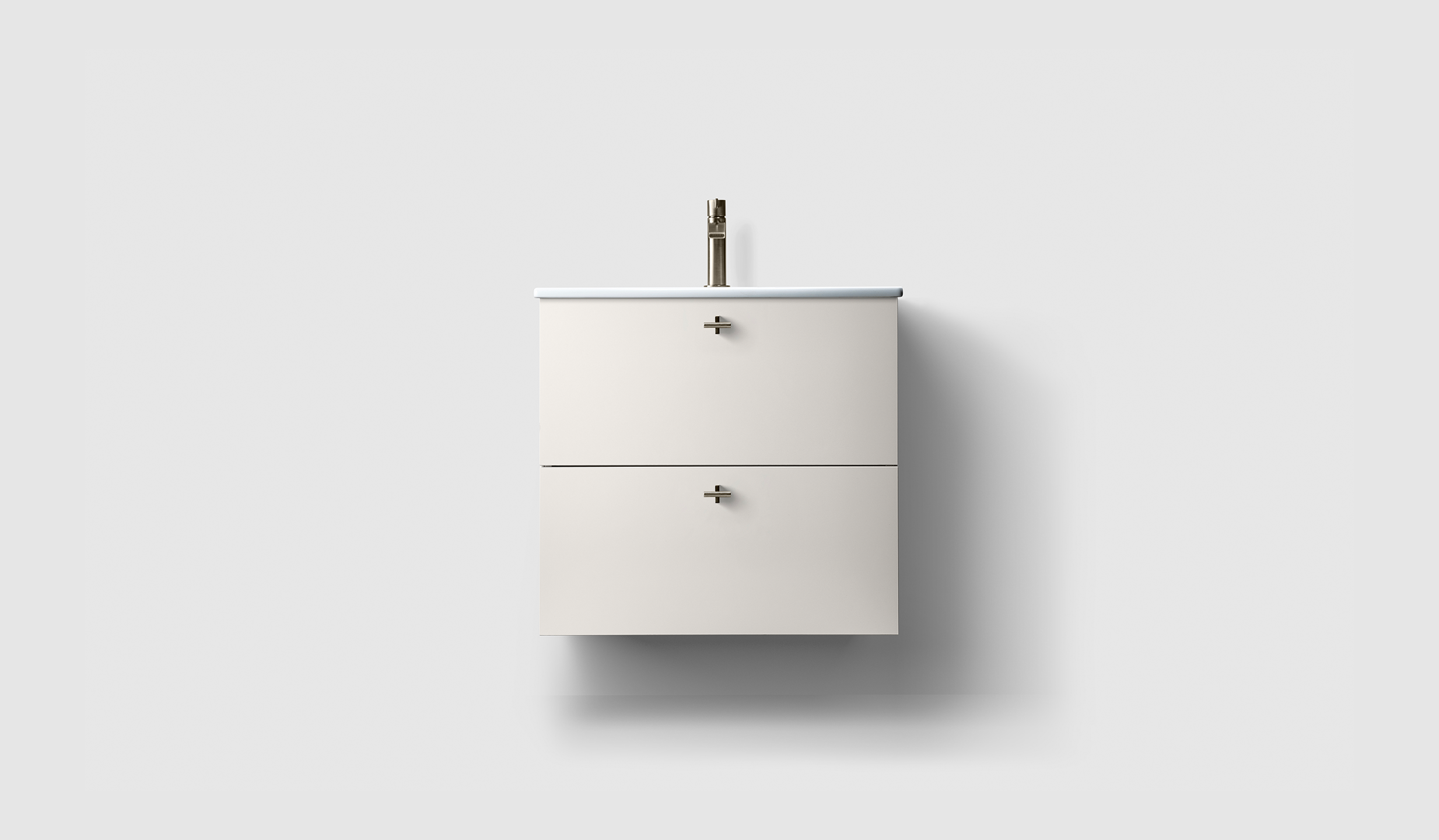 H3/60S - White - Porcelain - A2.02 Brushed Nickel