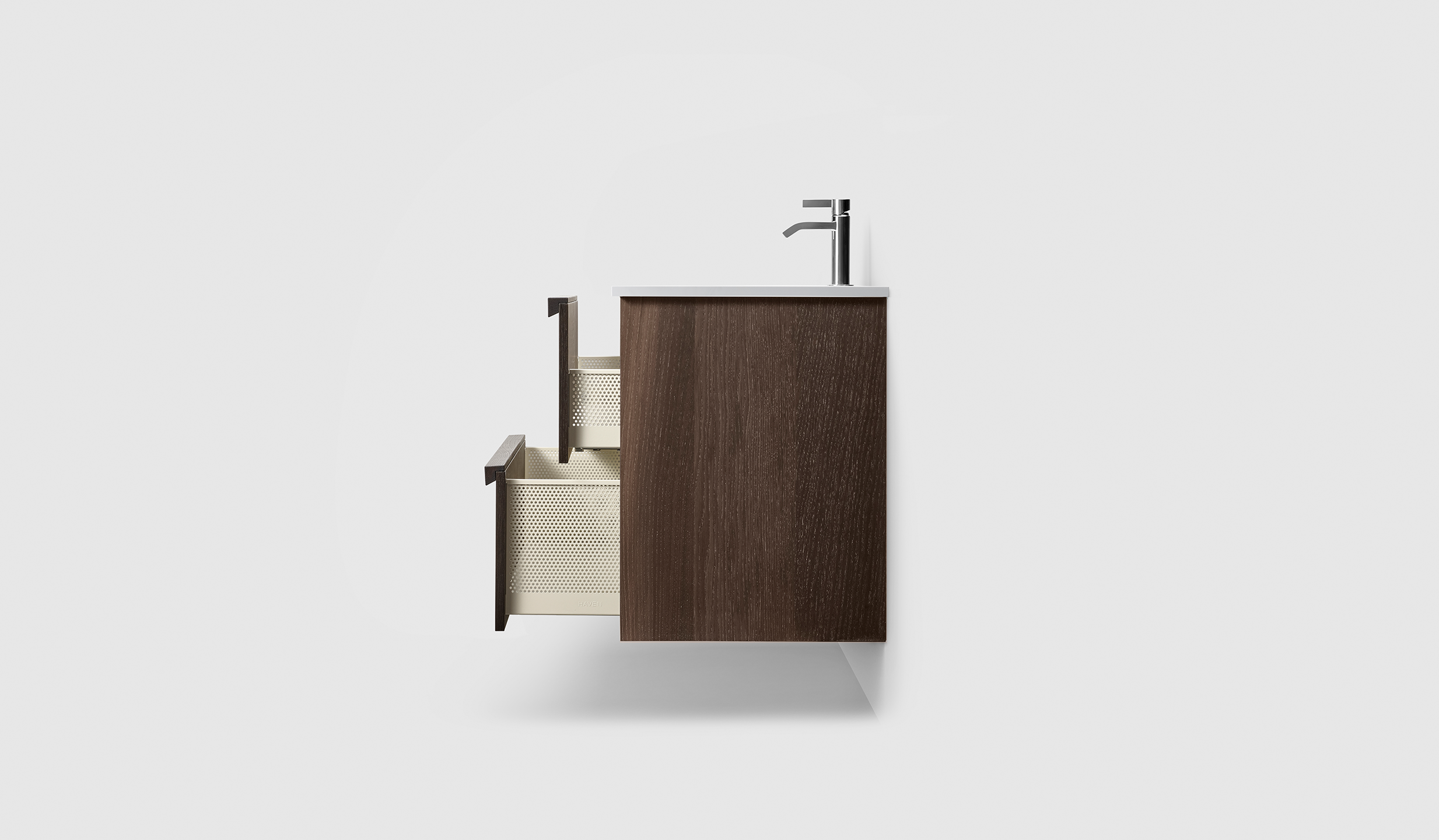H2/80 - Smoked Oak Wood - White Solid IG