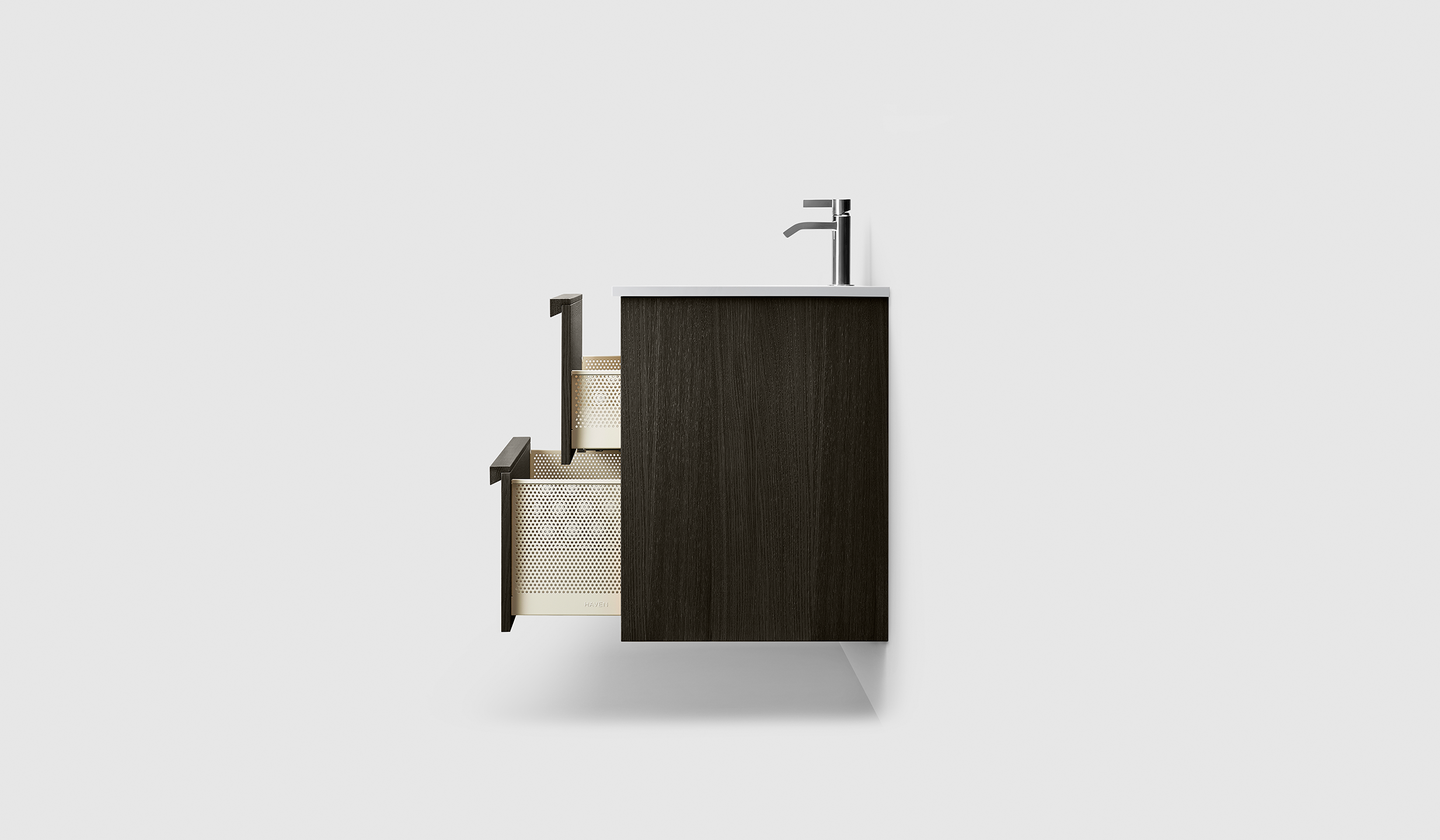 H2/80 - Dark Wood - White Solid IG